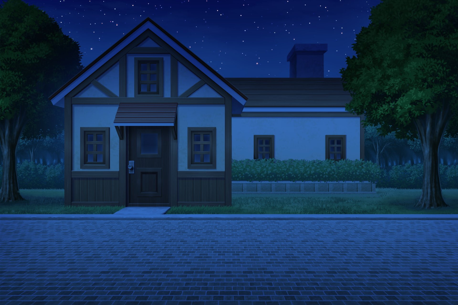 単品5種背景素材v05民家