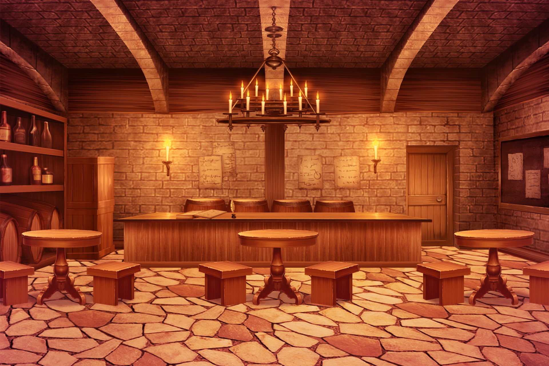 単品5種背景素材v08酒場