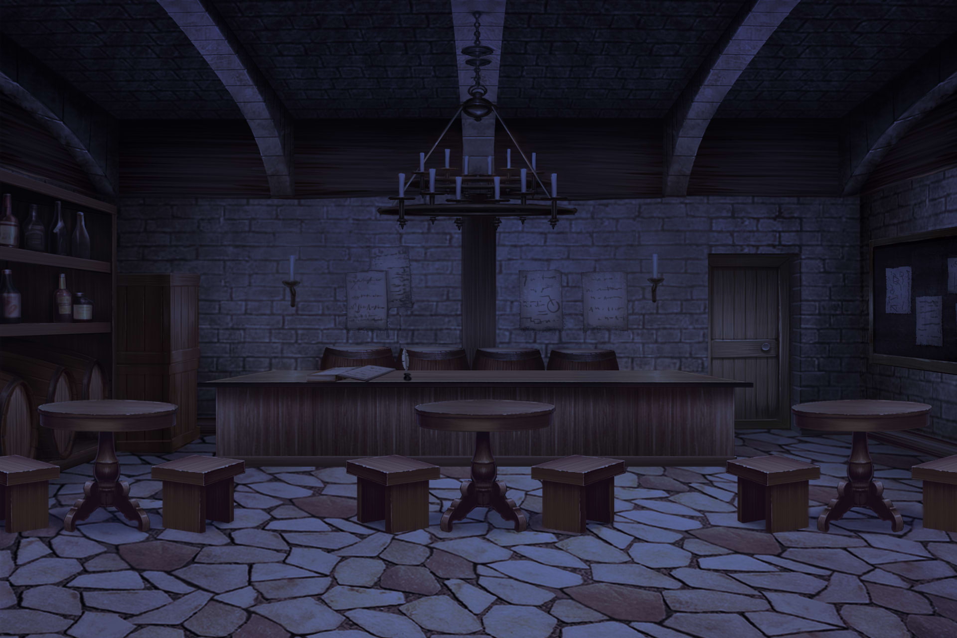 単品5種背景素材v08酒場