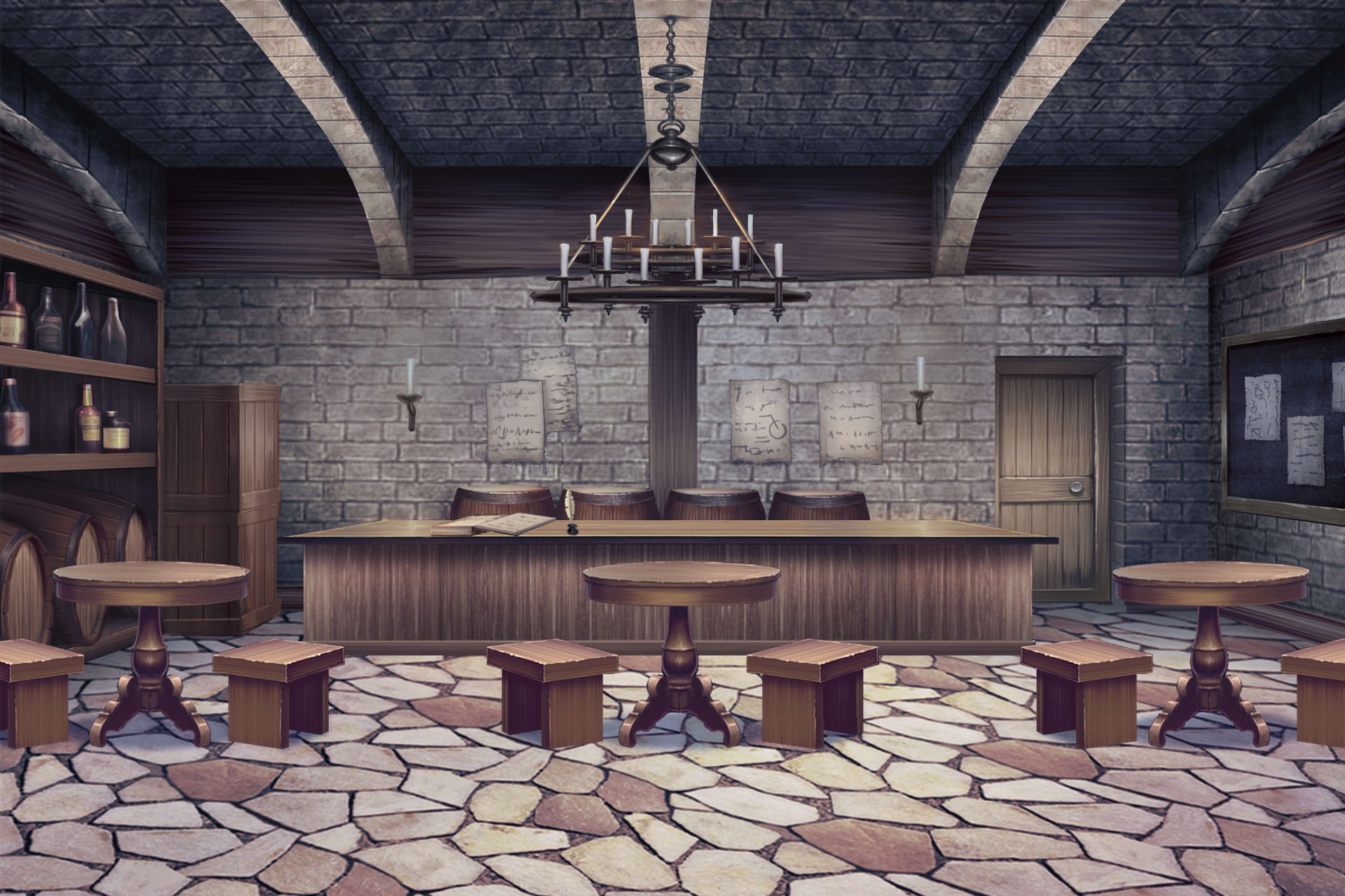 単品5種背景素材v08酒場