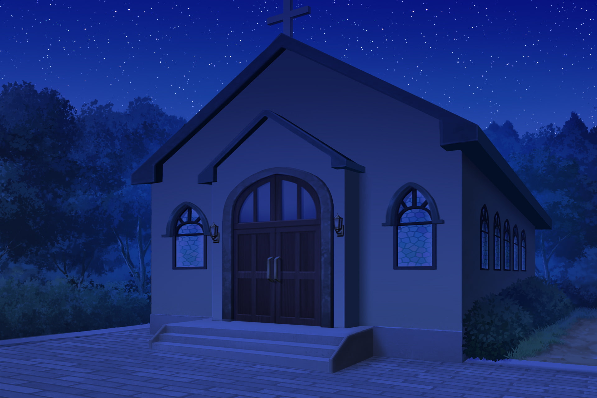 単品5種背景素材v09教会外観