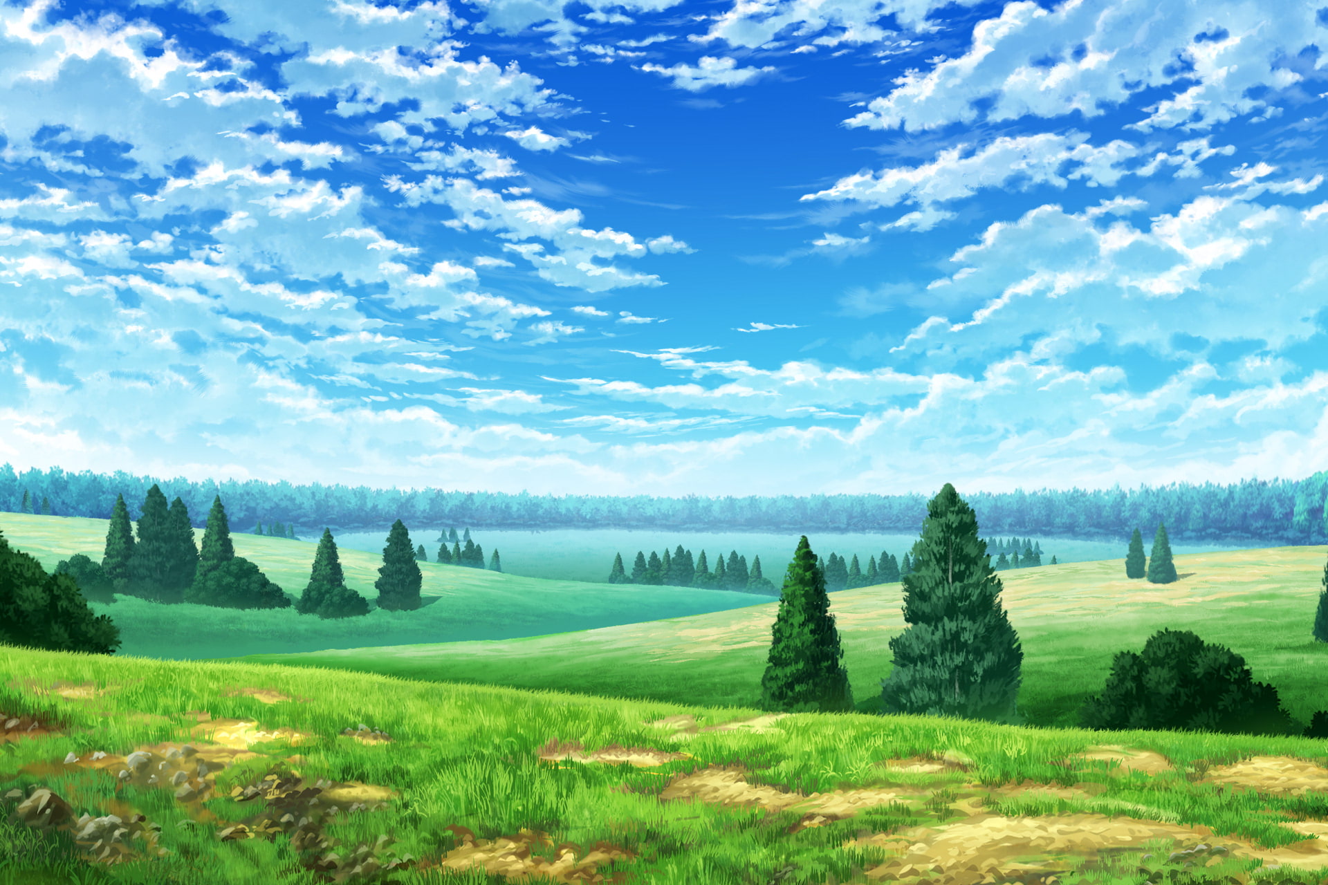 単品5種背景素材v11草原