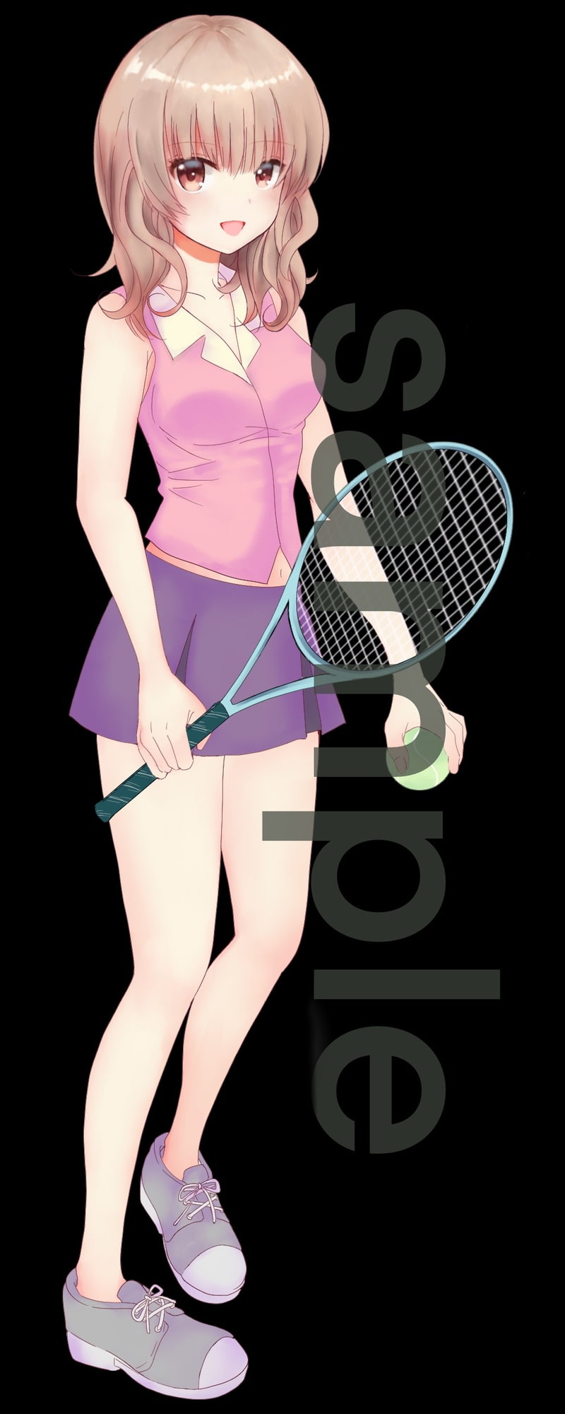 部活中の女の子立ち絵3