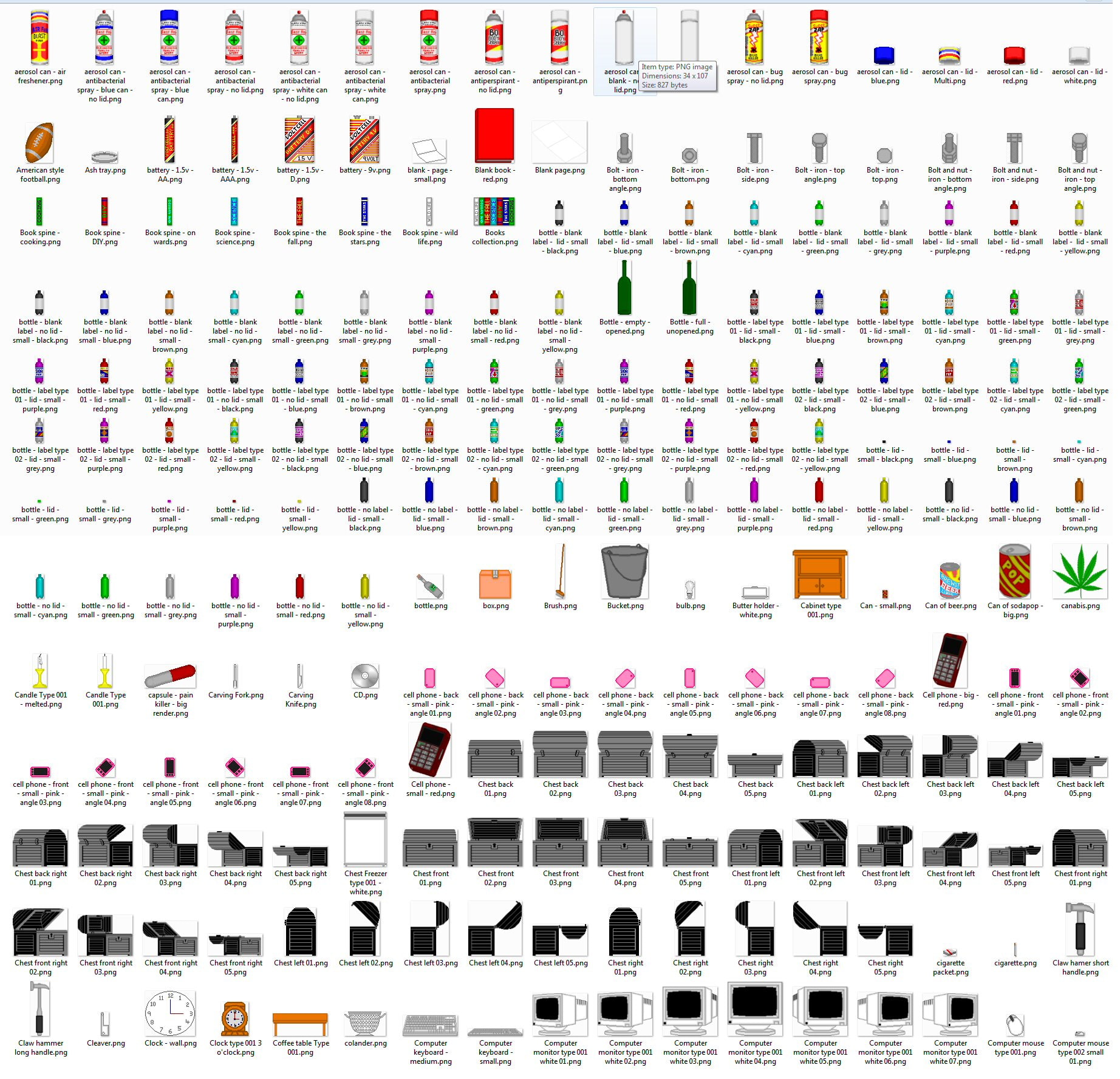 Sprite Asset Pack 1 for Video Game Creation - The People Sprite project