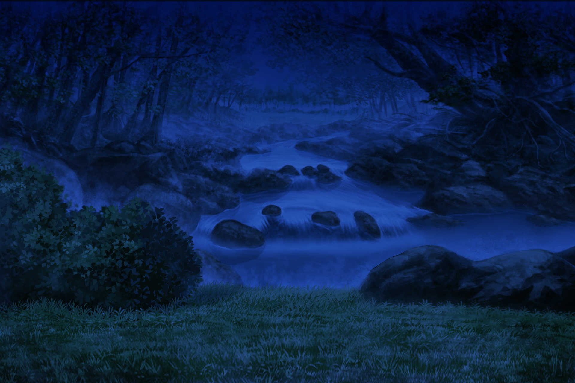 単品5種背景素材v12b森の川