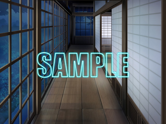 背景素材:古民家廊下