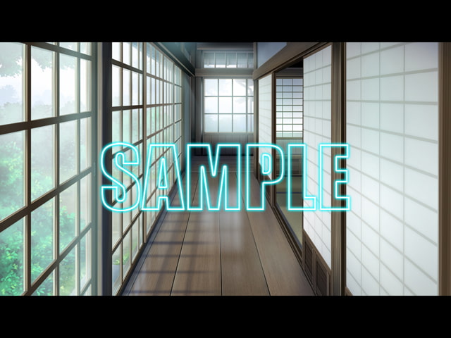 背景素材:古民家廊下