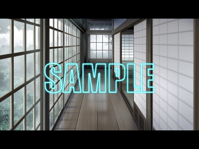 背景素材:古民家廊下