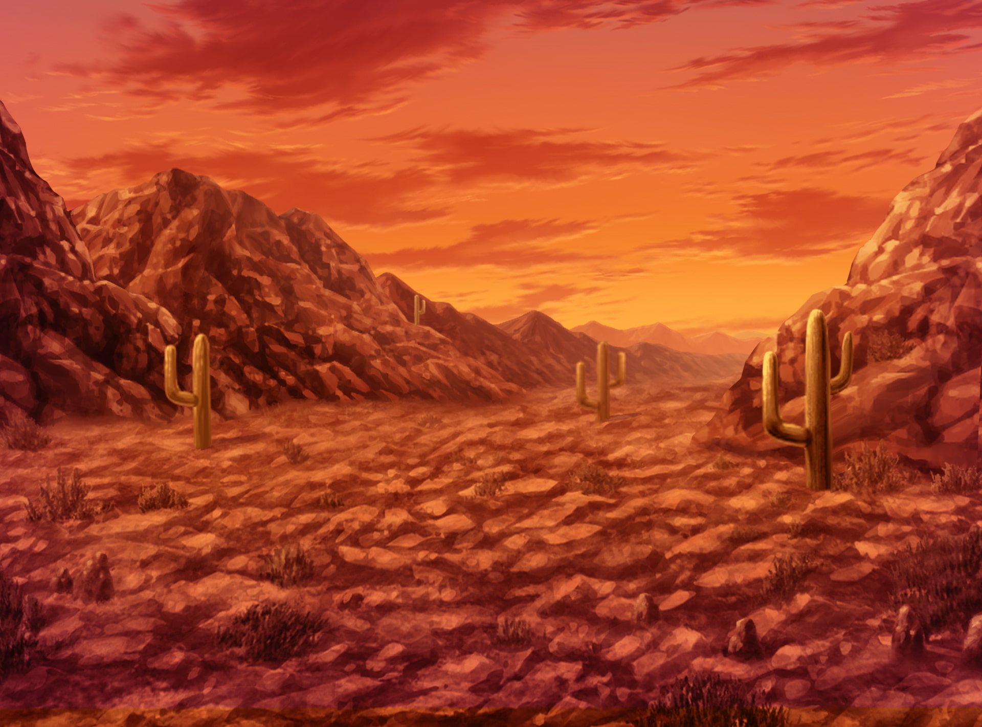 単品5種背景素材v14荒野