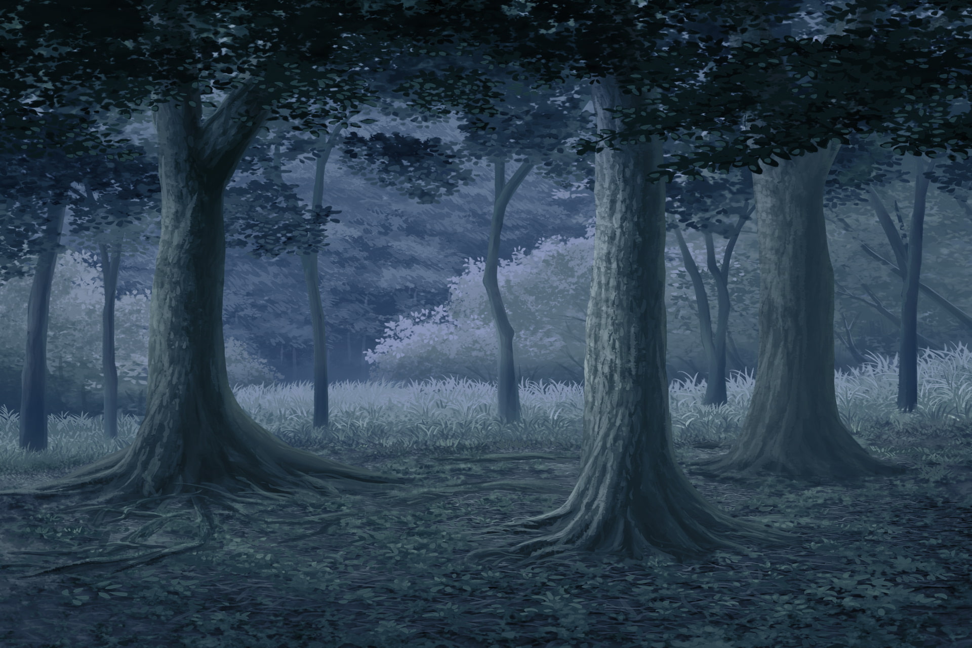 単品5種背景素材v17c森の出口