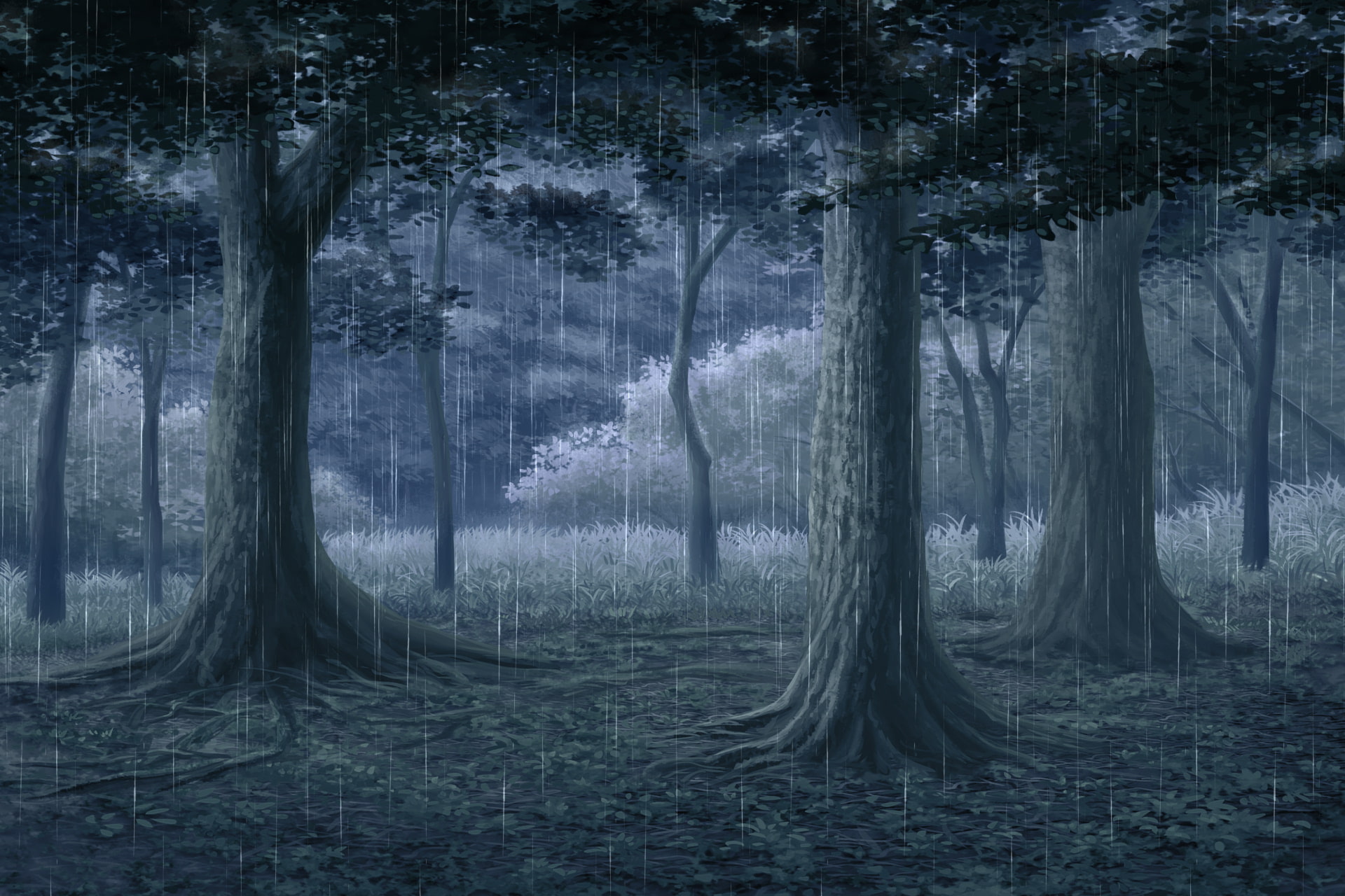 単品5種背景素材v17c森の出口