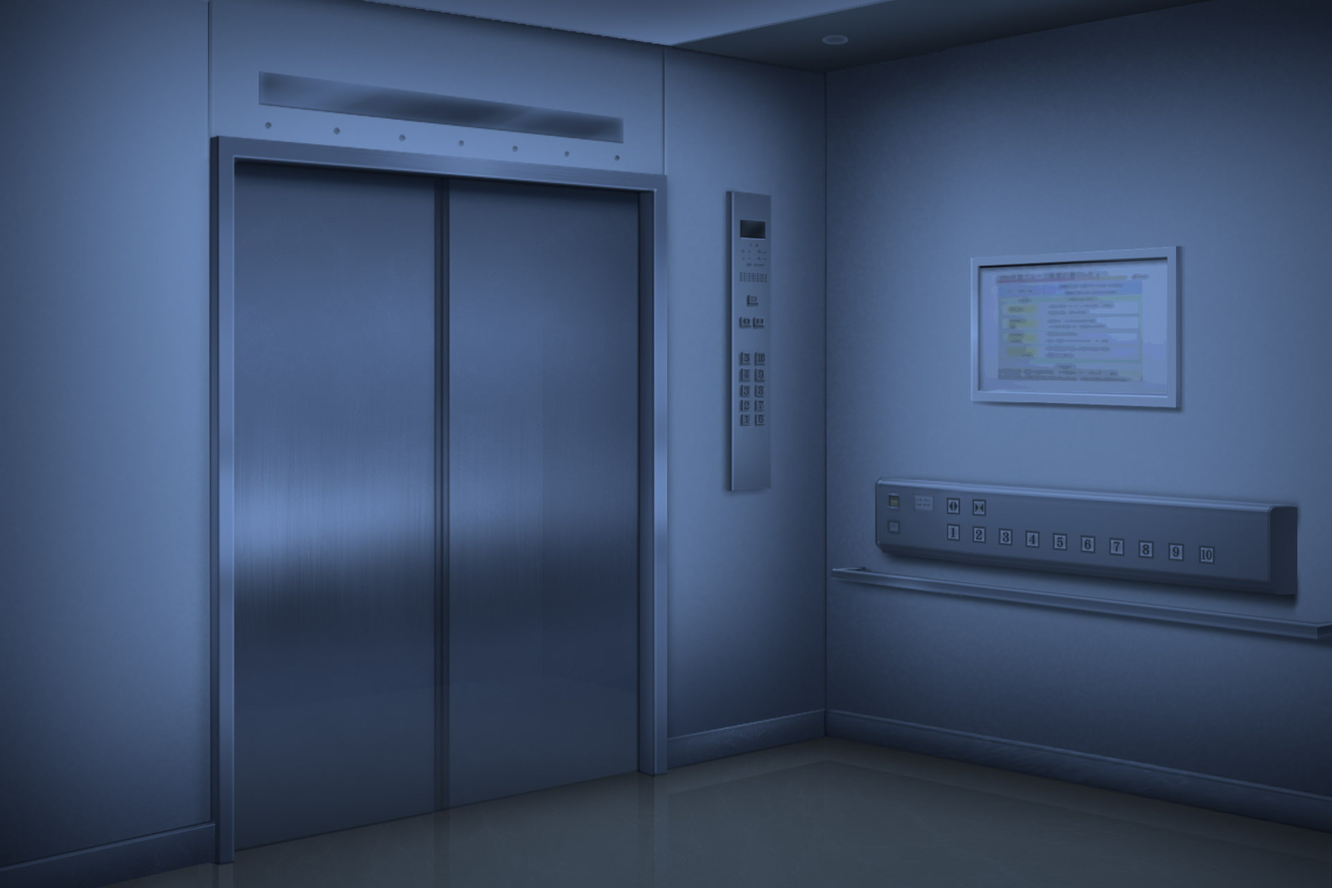 単品5種背景素材v21 エレベーター内