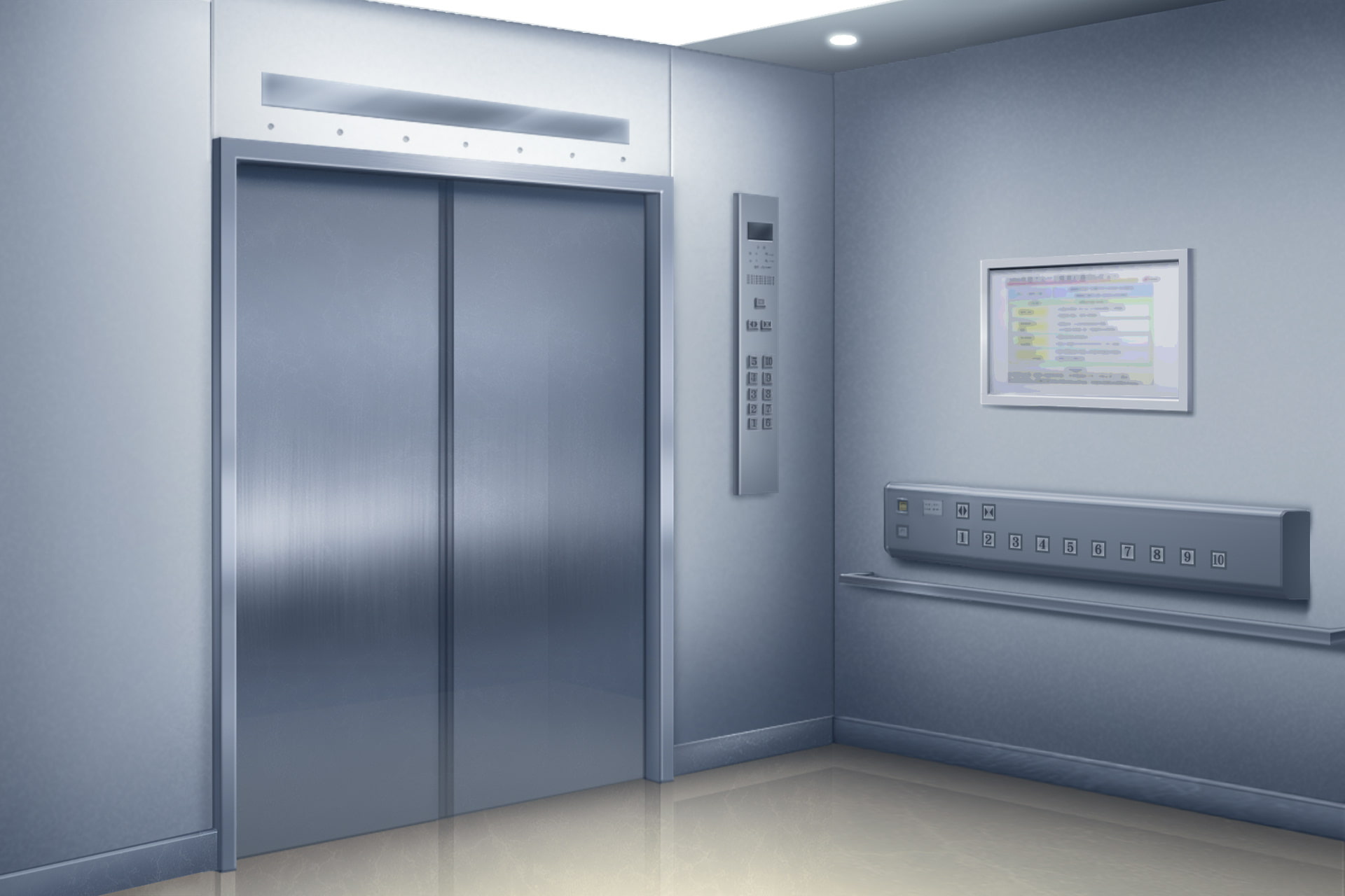 単品5種背景素材v21 エレベーター内