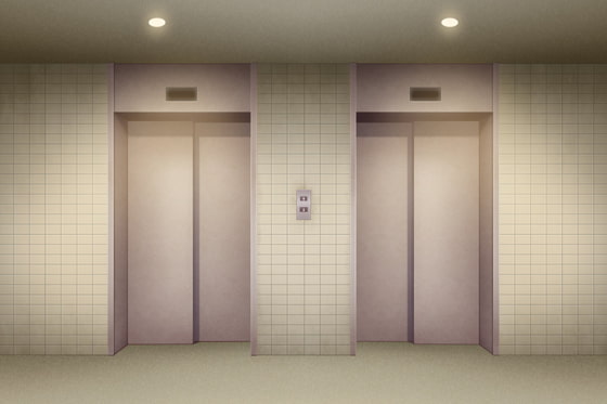 単品5種背景素材v22エレベーター外