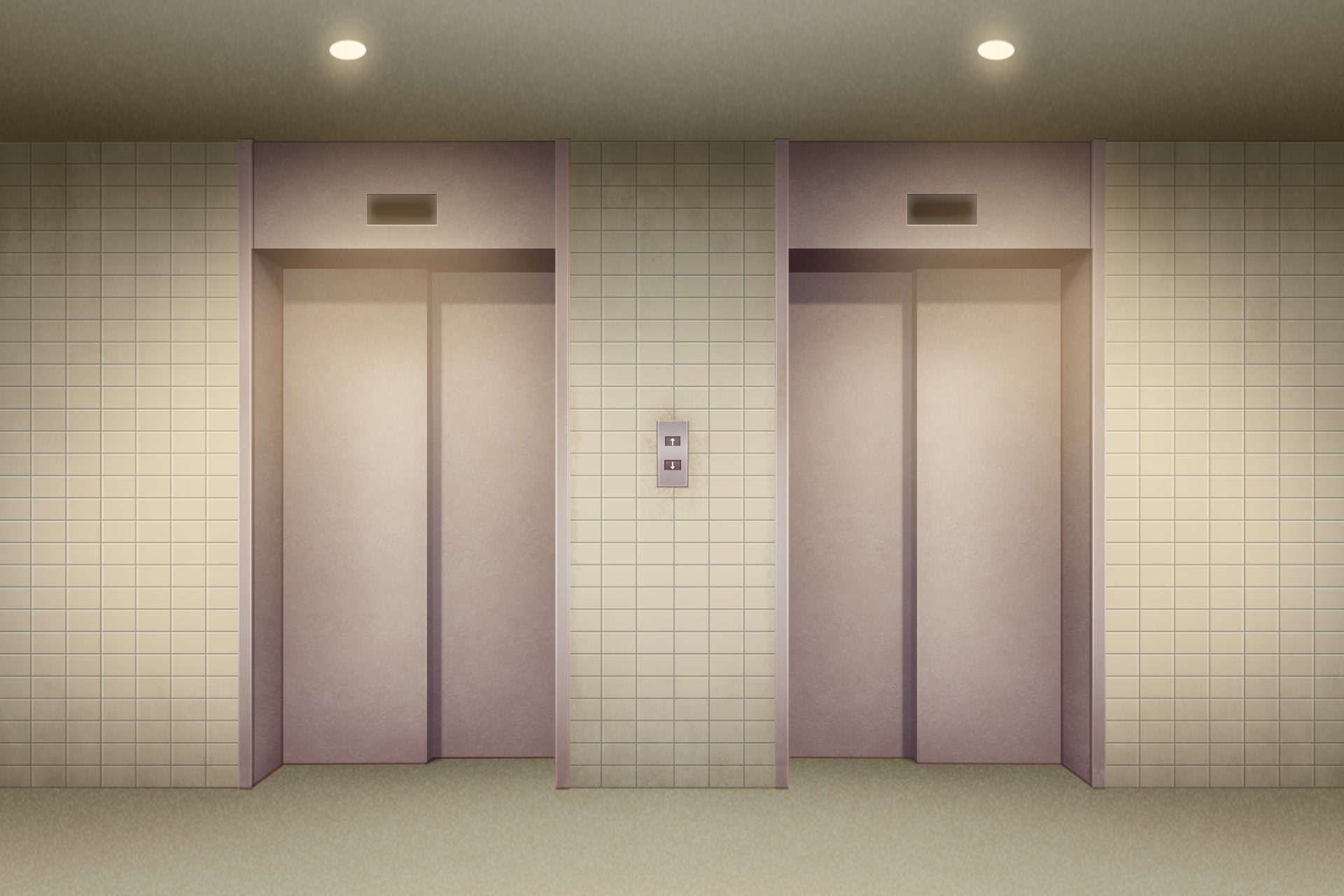 単品5種背景素材v22エレベーター外