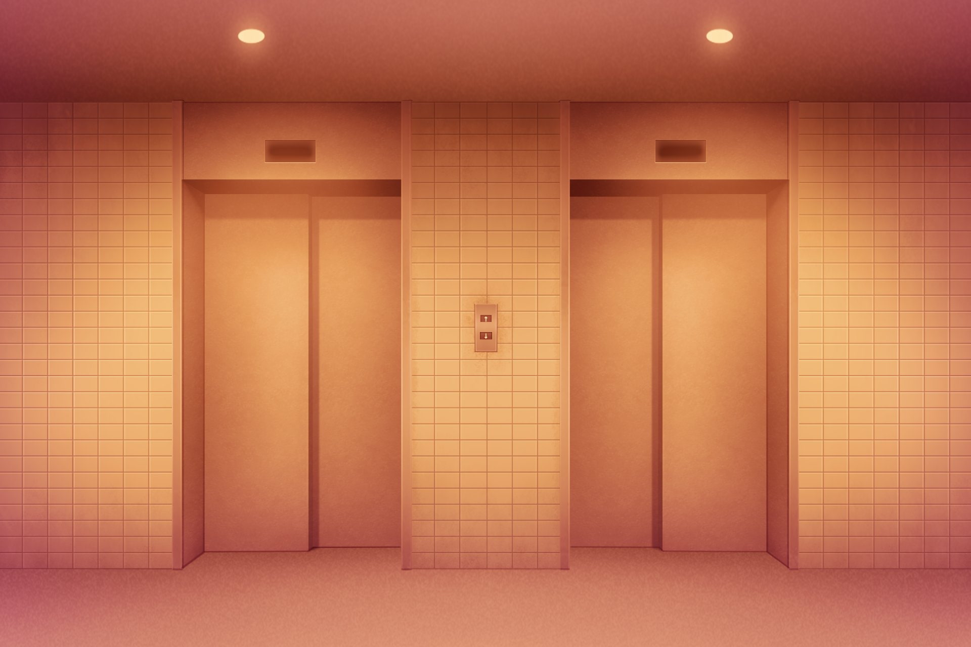 単品5種背景素材v22エレベーター外