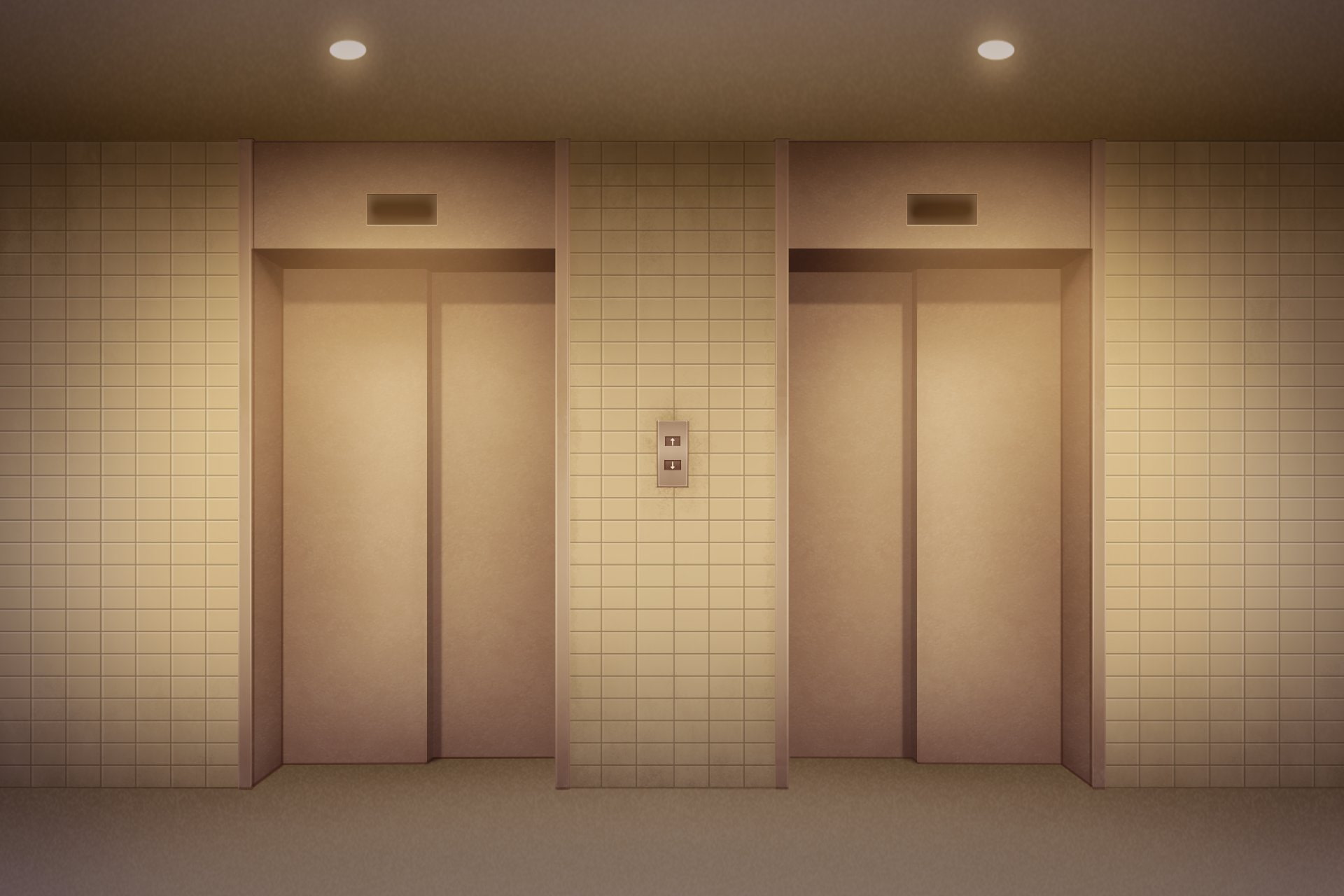 単品5種背景素材v22エレベーター外