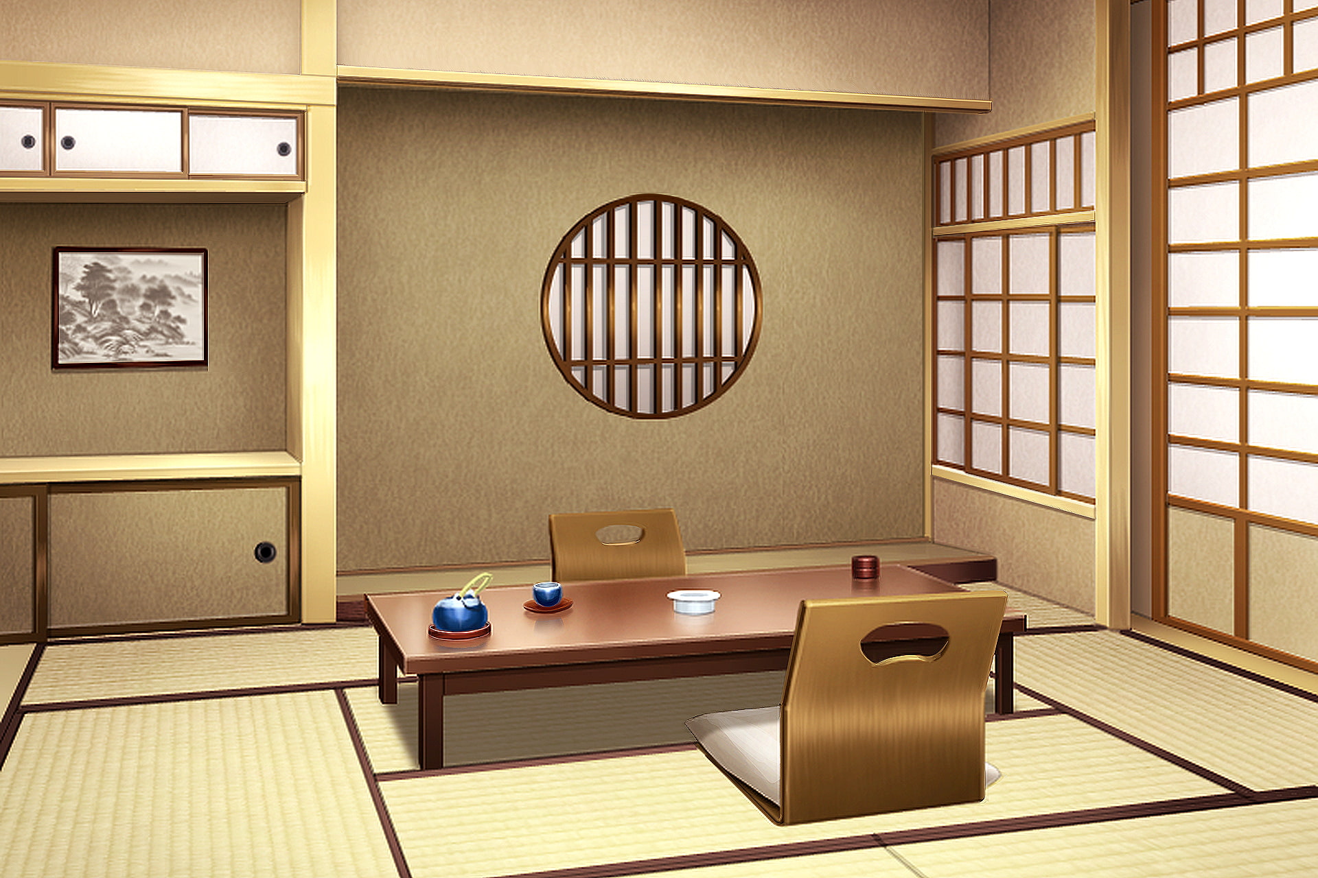 単品5種背景素材v25和室2