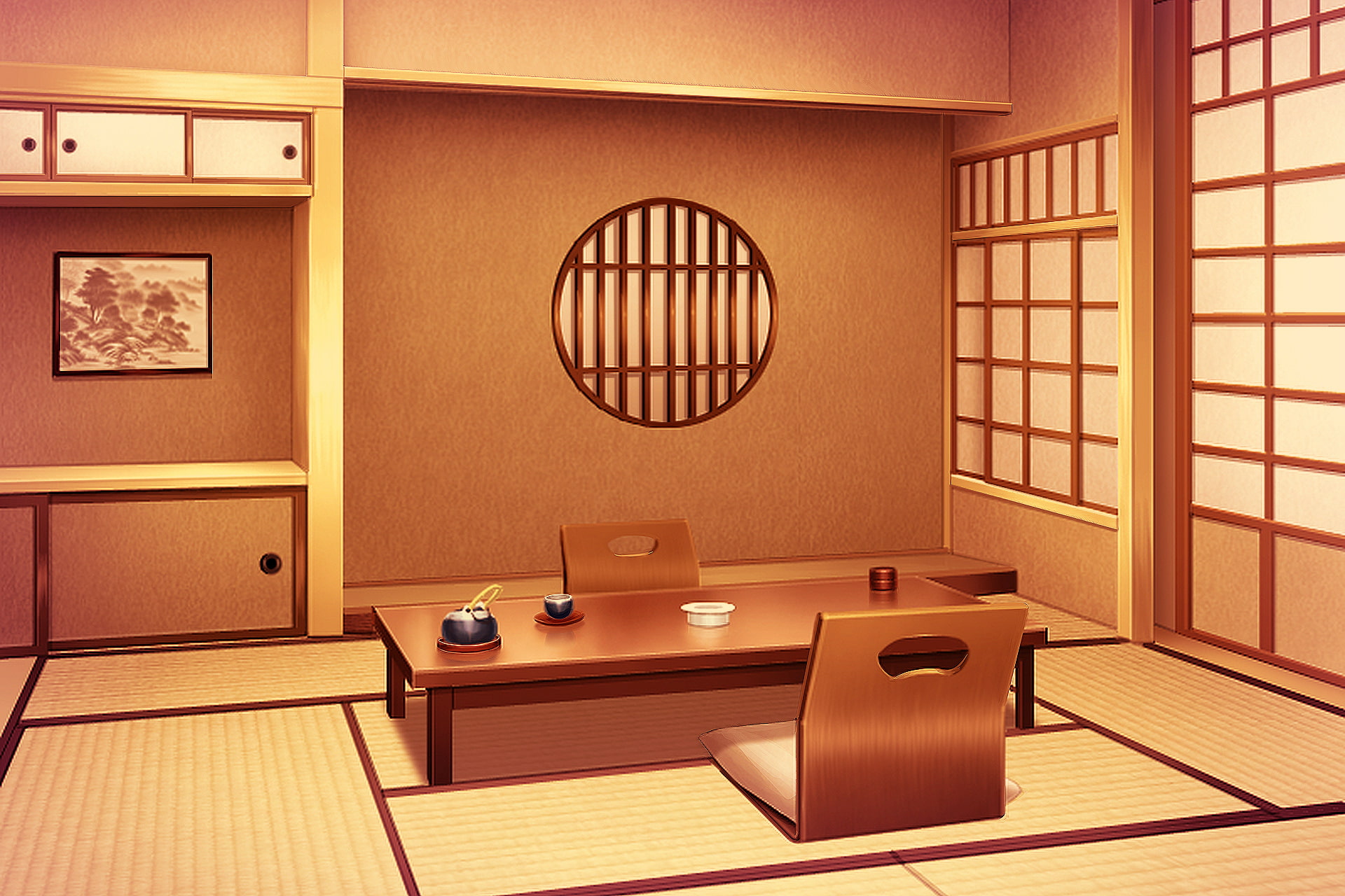 単品5種背景素材v25和室2