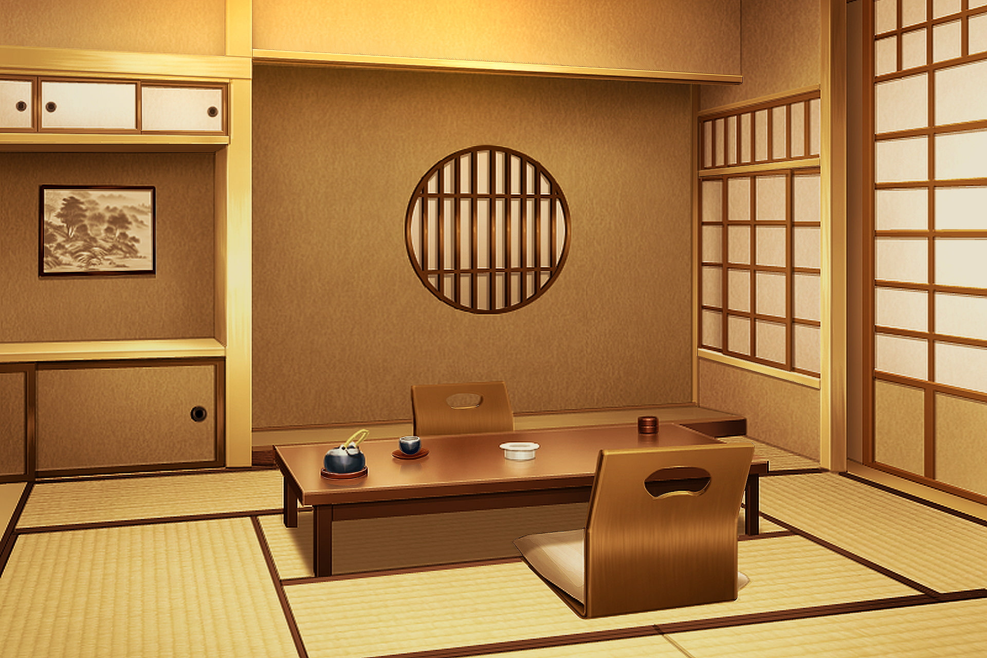 単品5種背景素材v25和室2