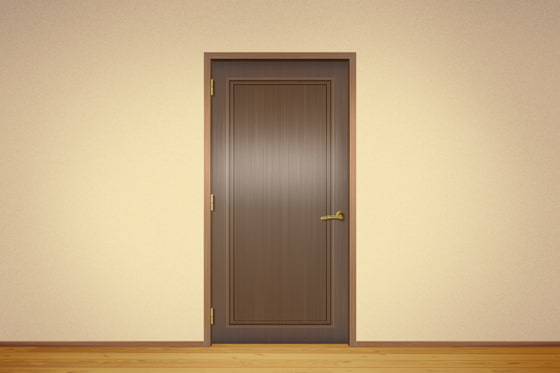 単品5種背景素材v30部屋扉前(寄り・引き