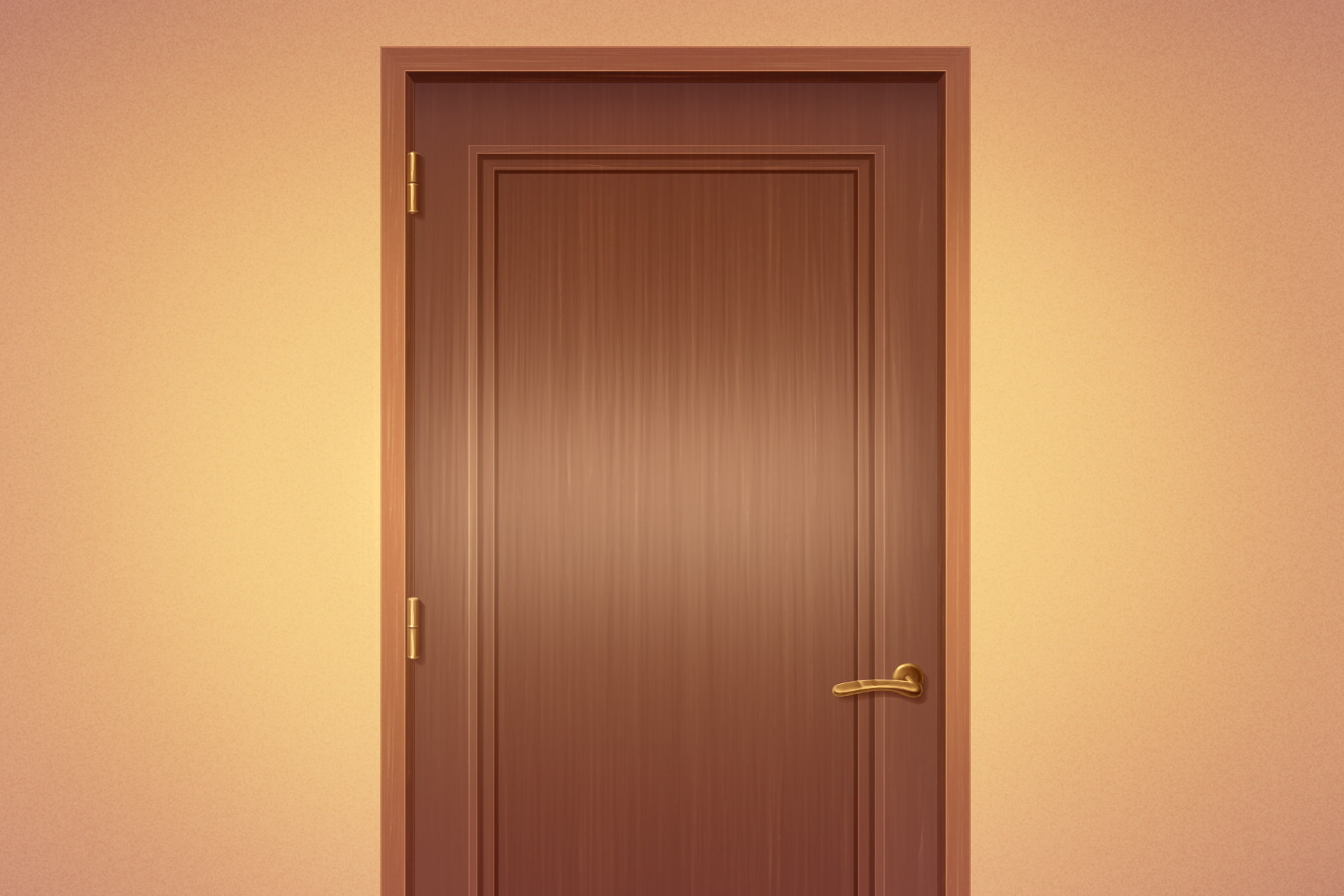 単品5種背景素材v30部屋扉前(寄り・引き