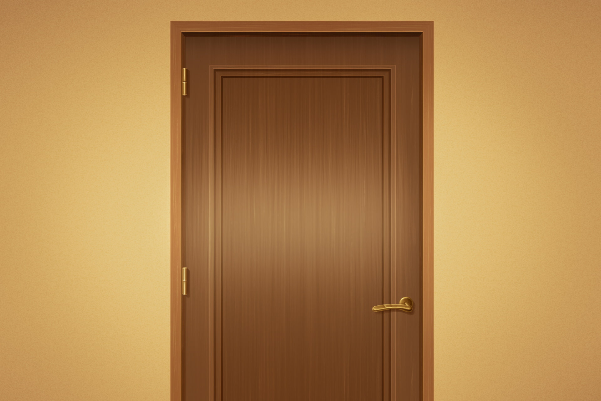 単品5種背景素材v30部屋扉前(寄り・引き