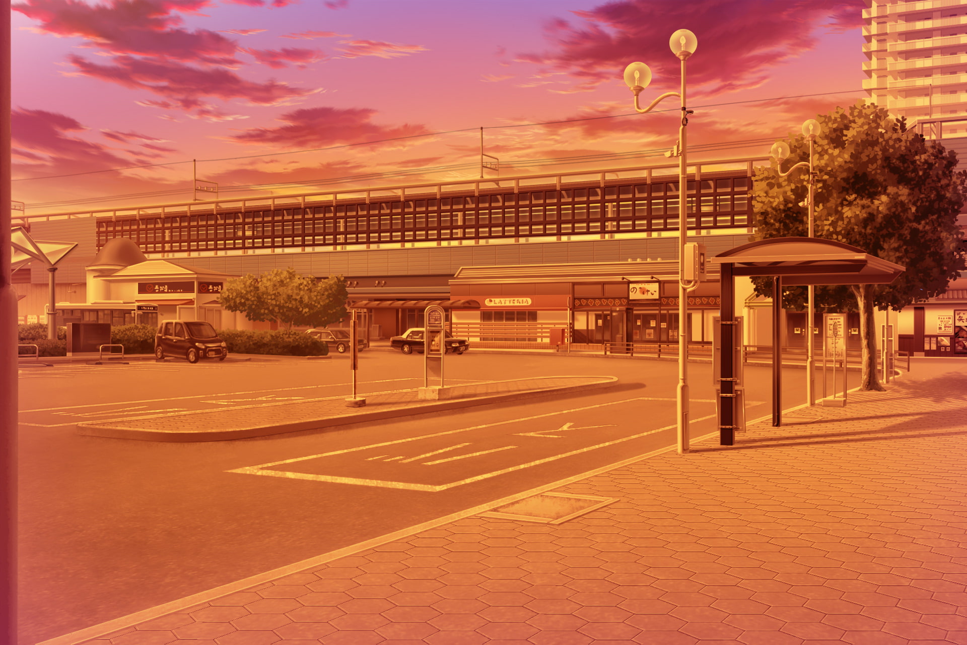 単品5種背景素材v34駅