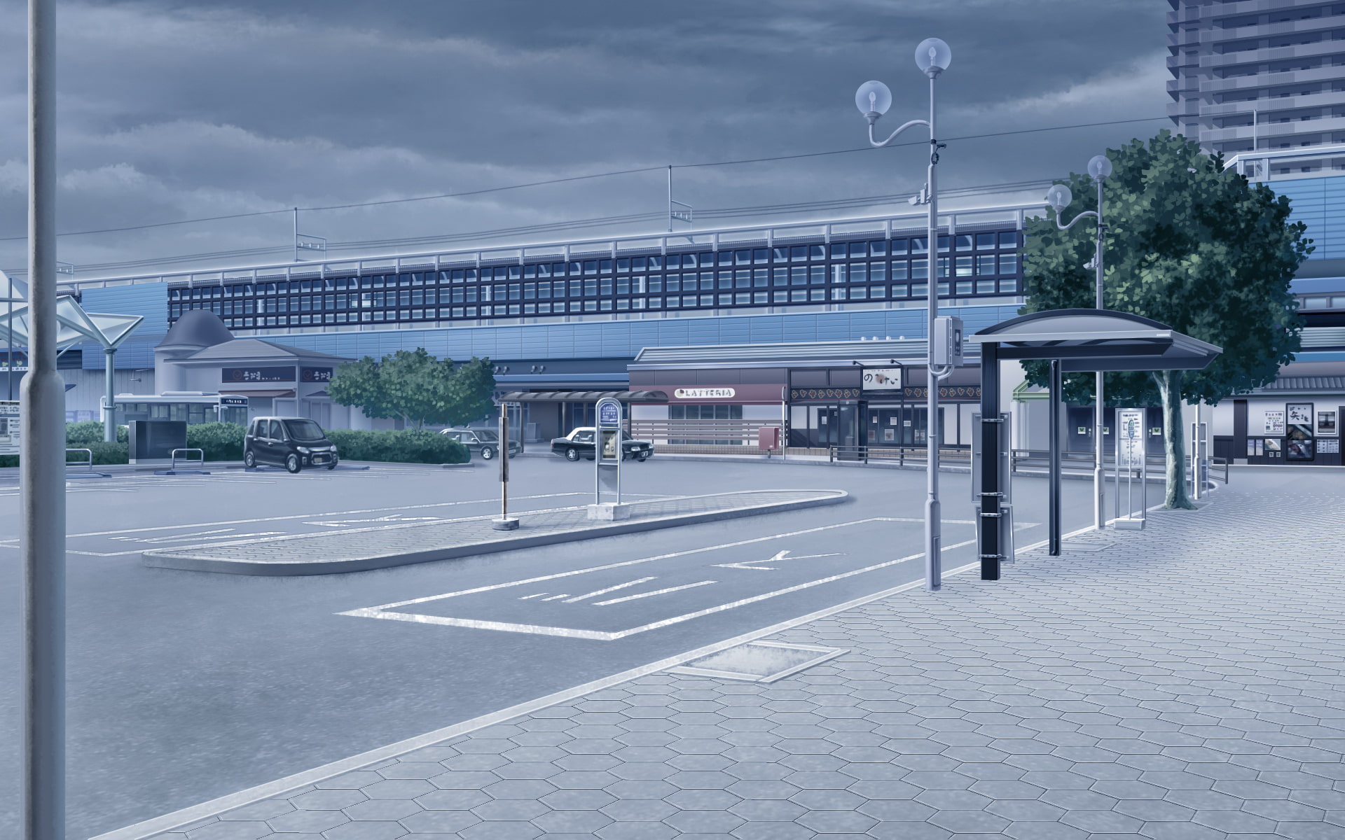 単品5種背景素材v34駅