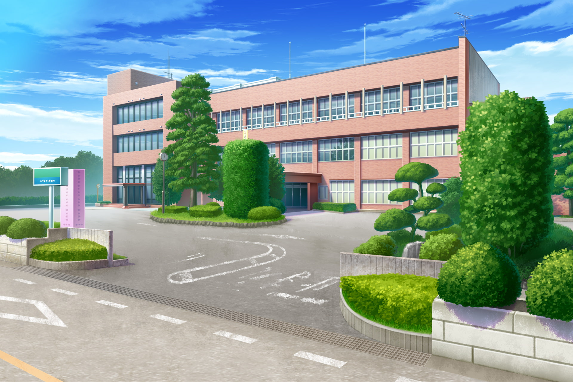 単品5種背景素材v37市役所