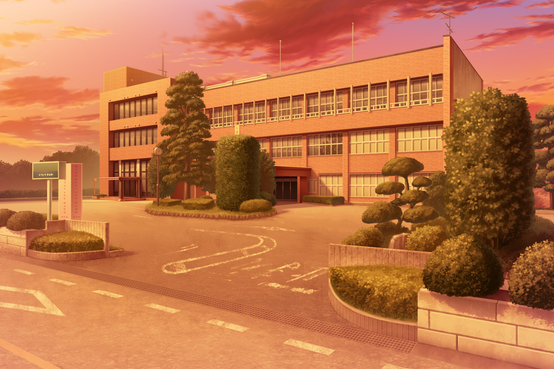 単品5種背景素材v37市役所