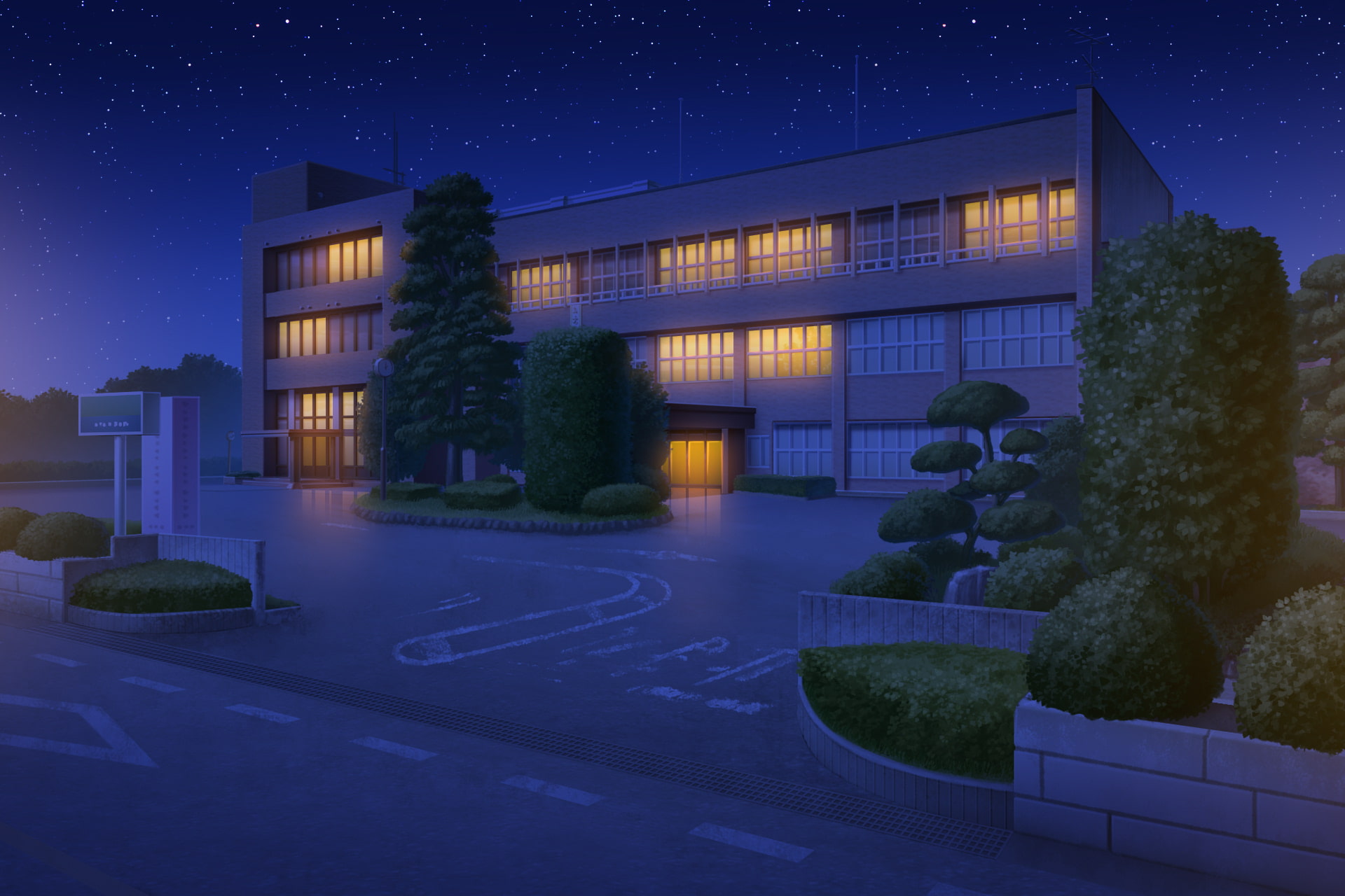 単品5種背景素材v37市役所