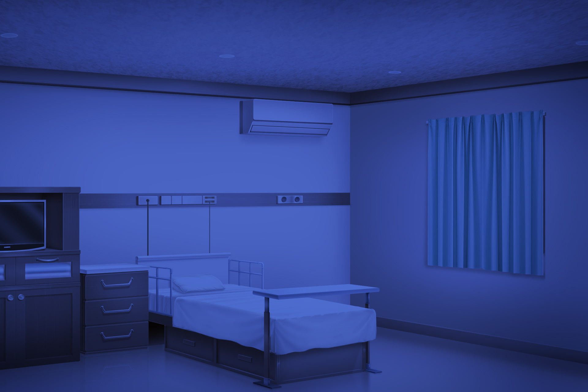 単品5種背景素材b38c病室