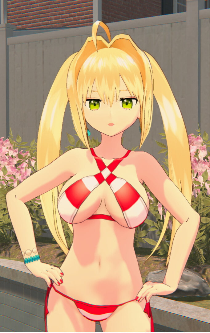 【Vroid 同人作品】フェイト/グ○ンドオーダー ネロ・クラウディウス (水着)