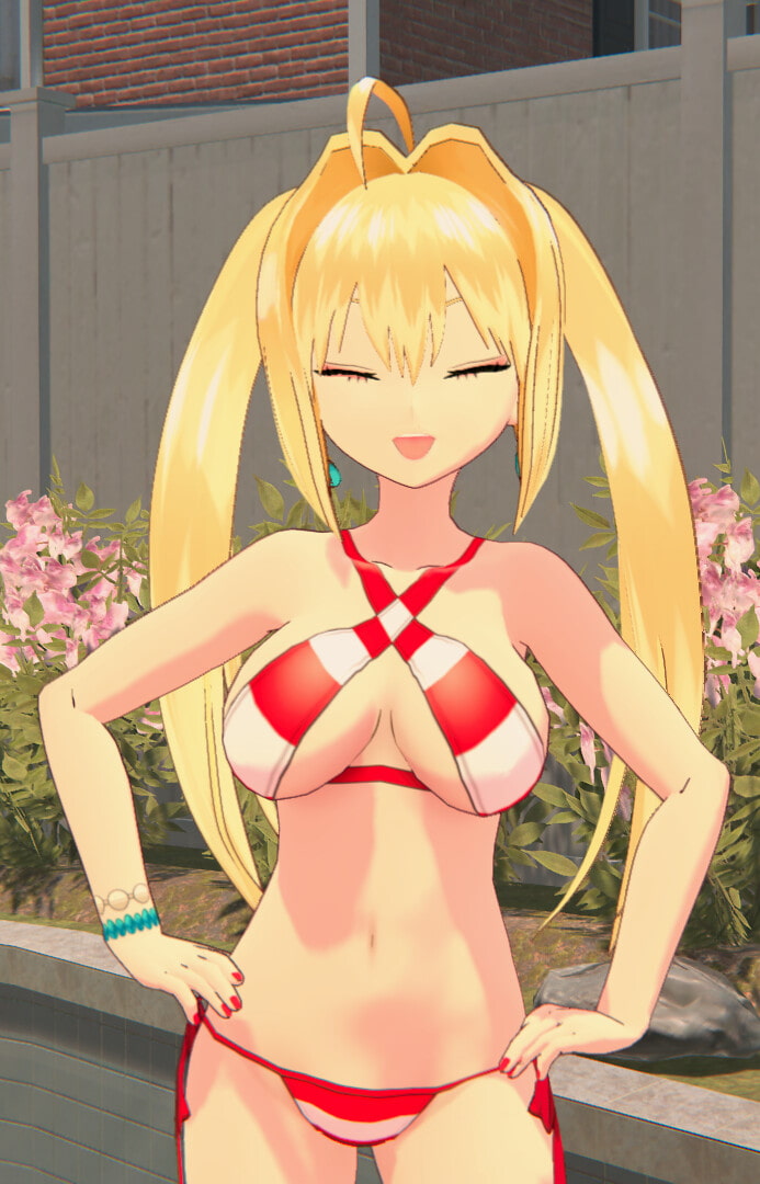 【Vroid 同人作品】フェイト/グ○ンドオーダー ネロ・クラウディウス (水着)