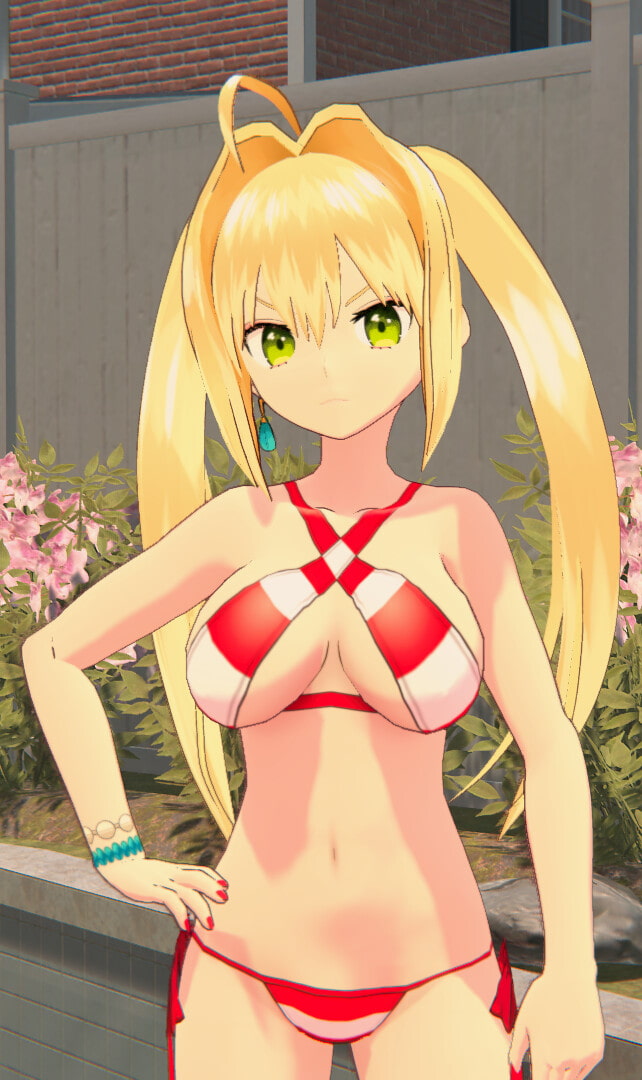 【Vroid 同人作品】フェイト/グ○ンドオーダー ネロ・クラウディウス (水着)