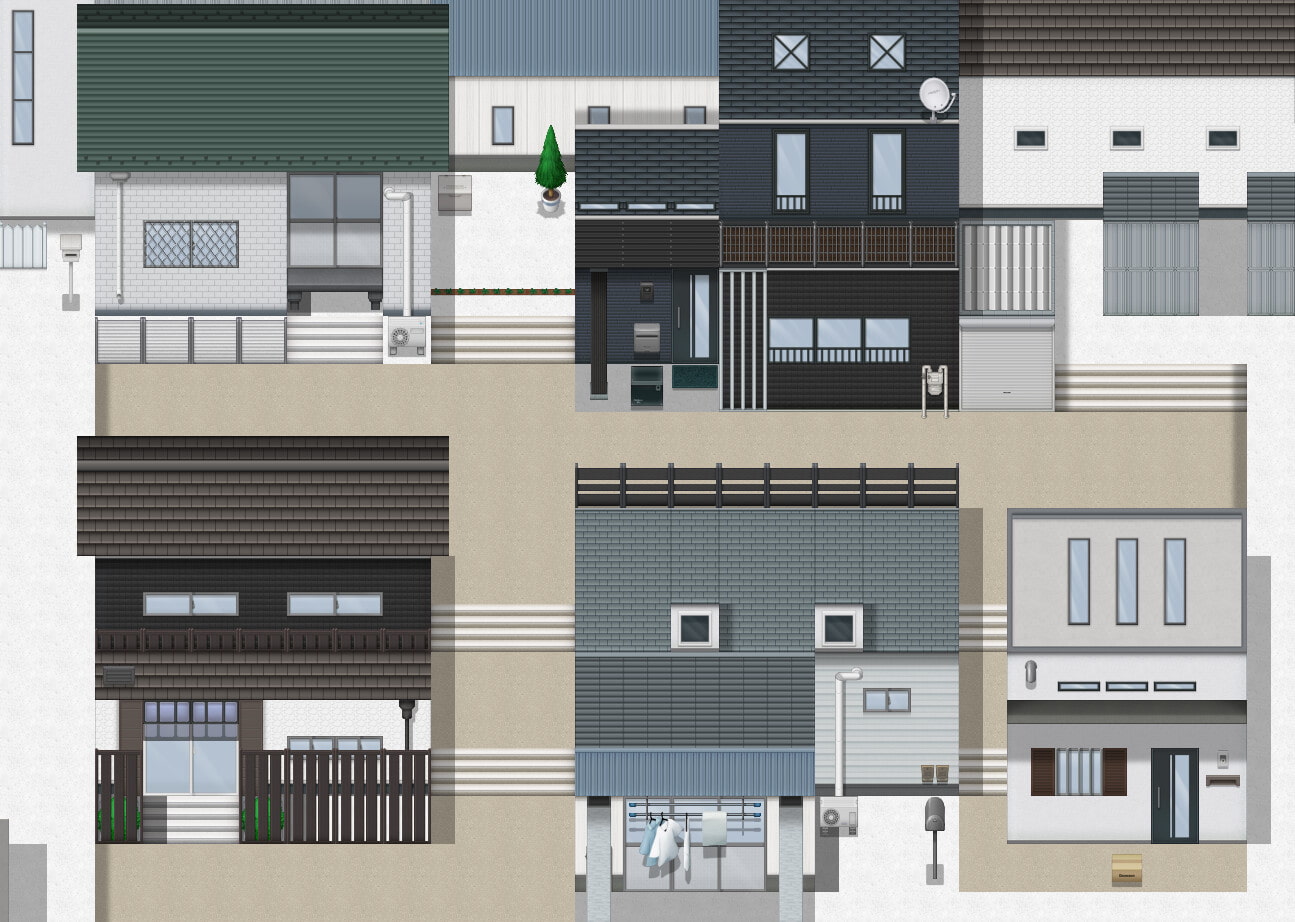 住宅地 タイルセット