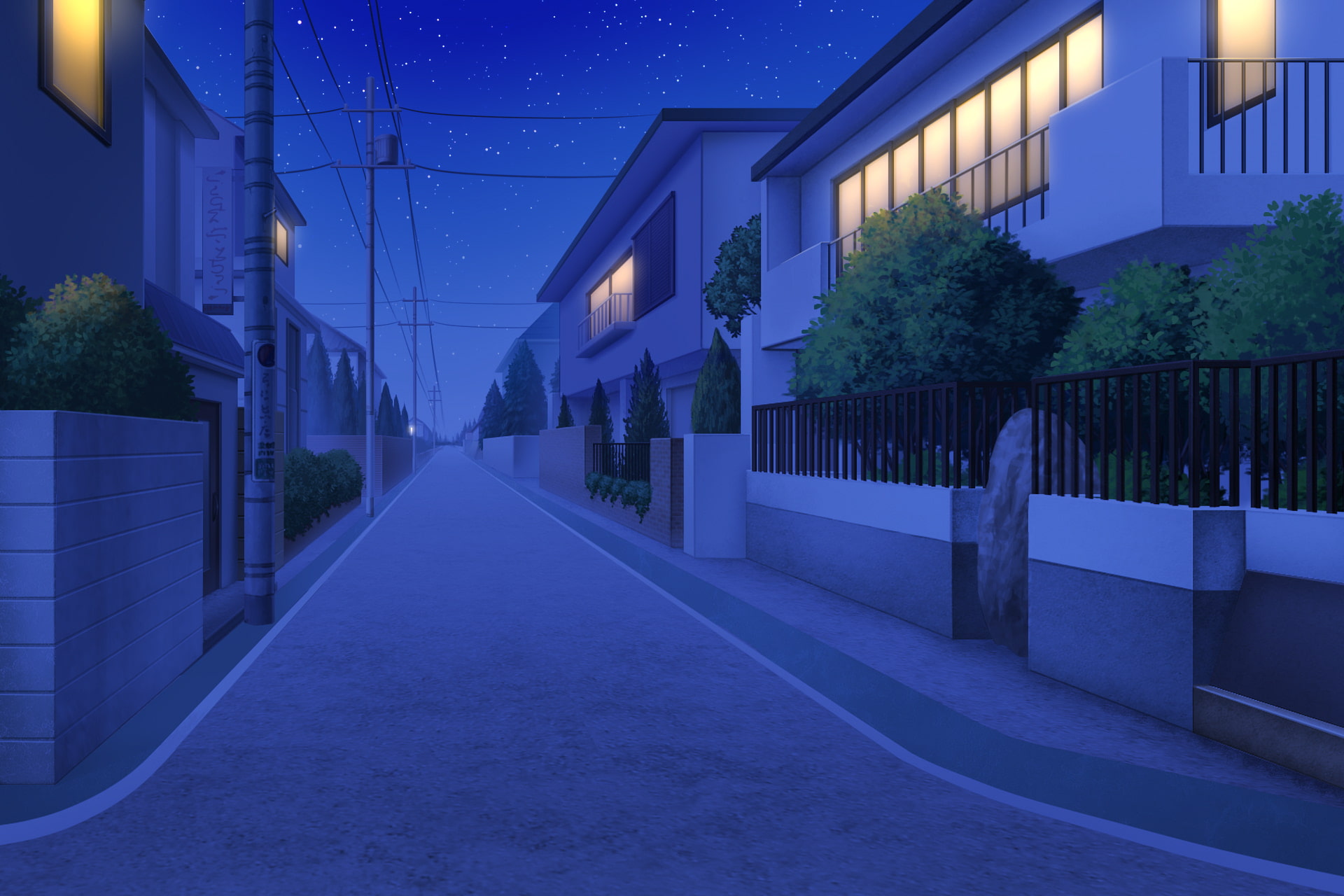 単品5種背景素材v31住宅街