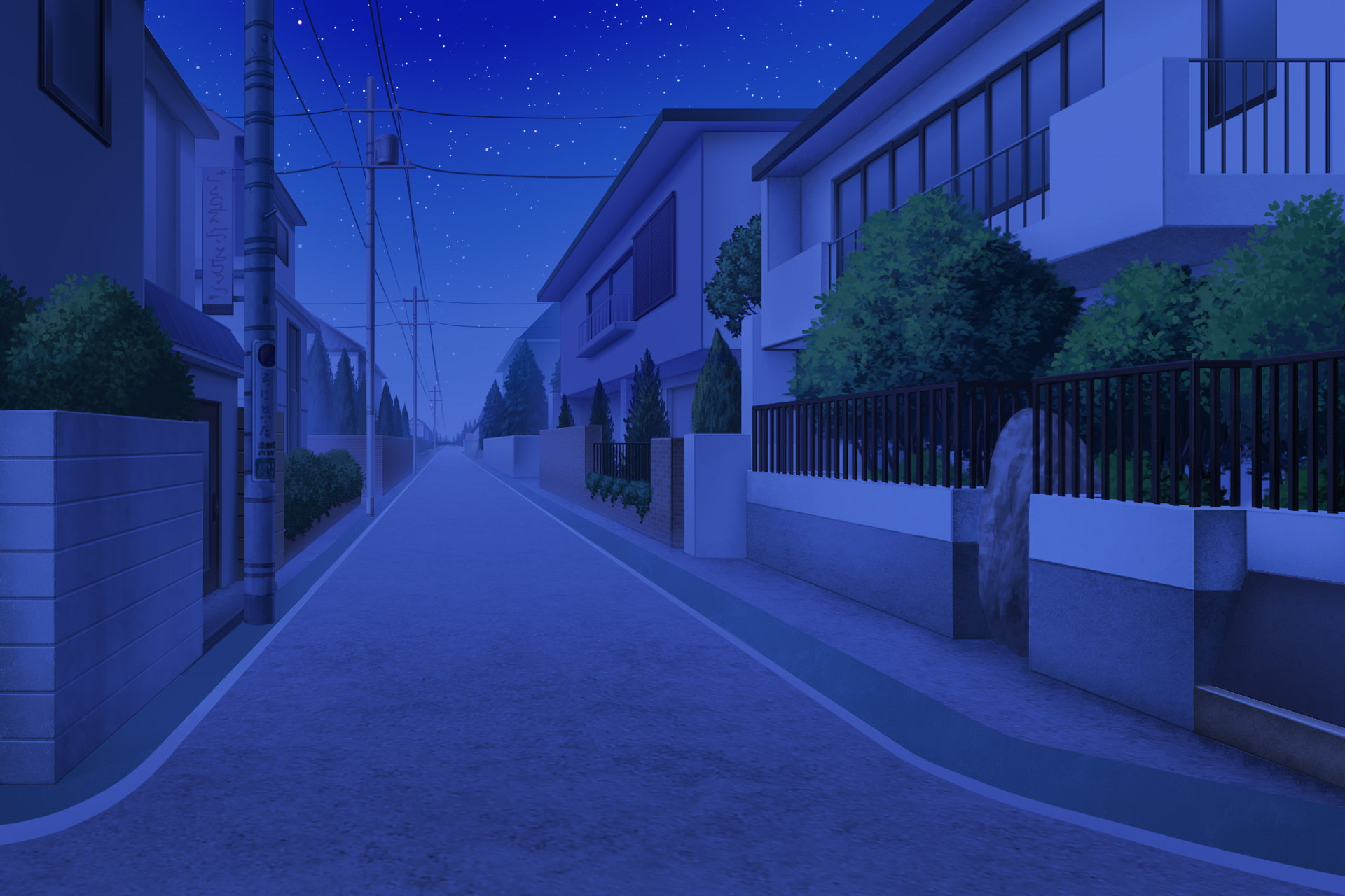 単品5種背景素材v31住宅街