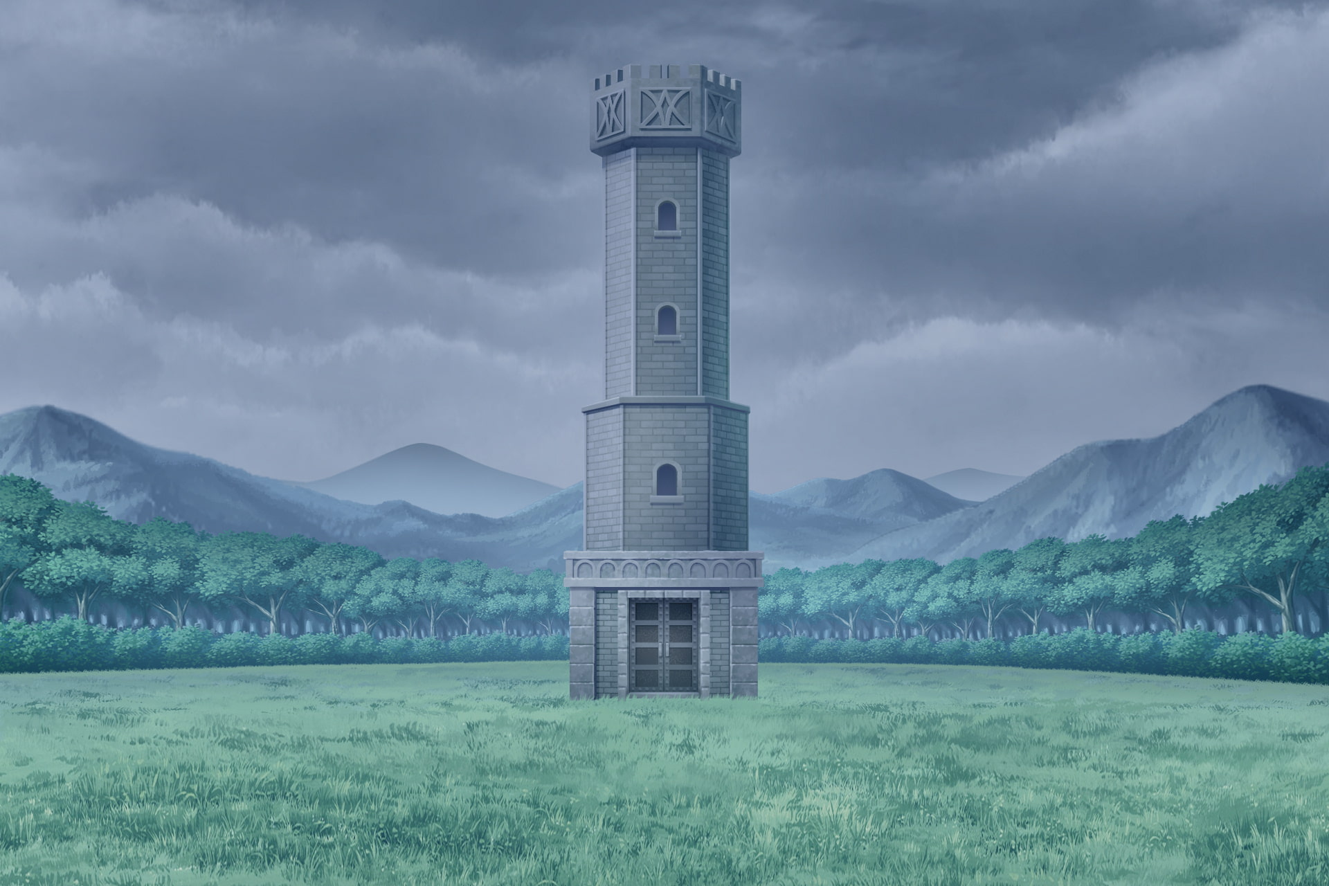 単品5種背景素材v18塔