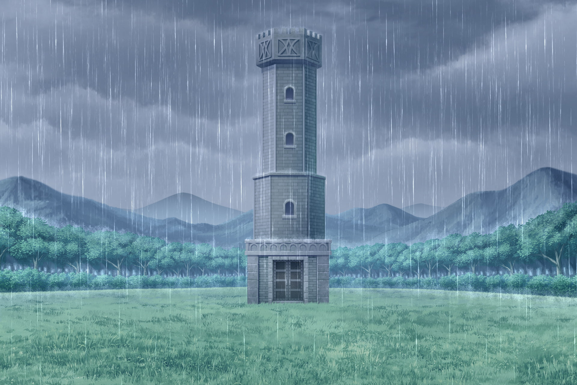 単品5種背景素材v18塔