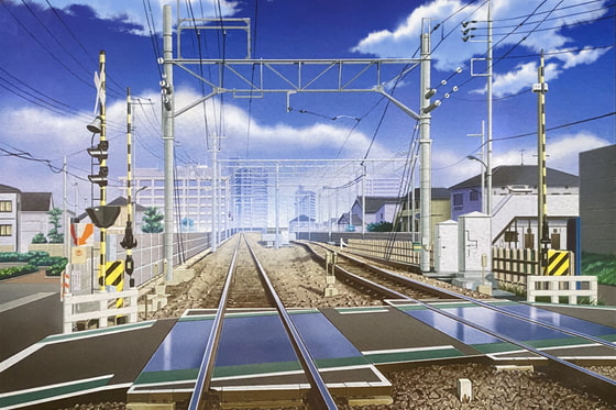 単品5種背景素材v32踏切