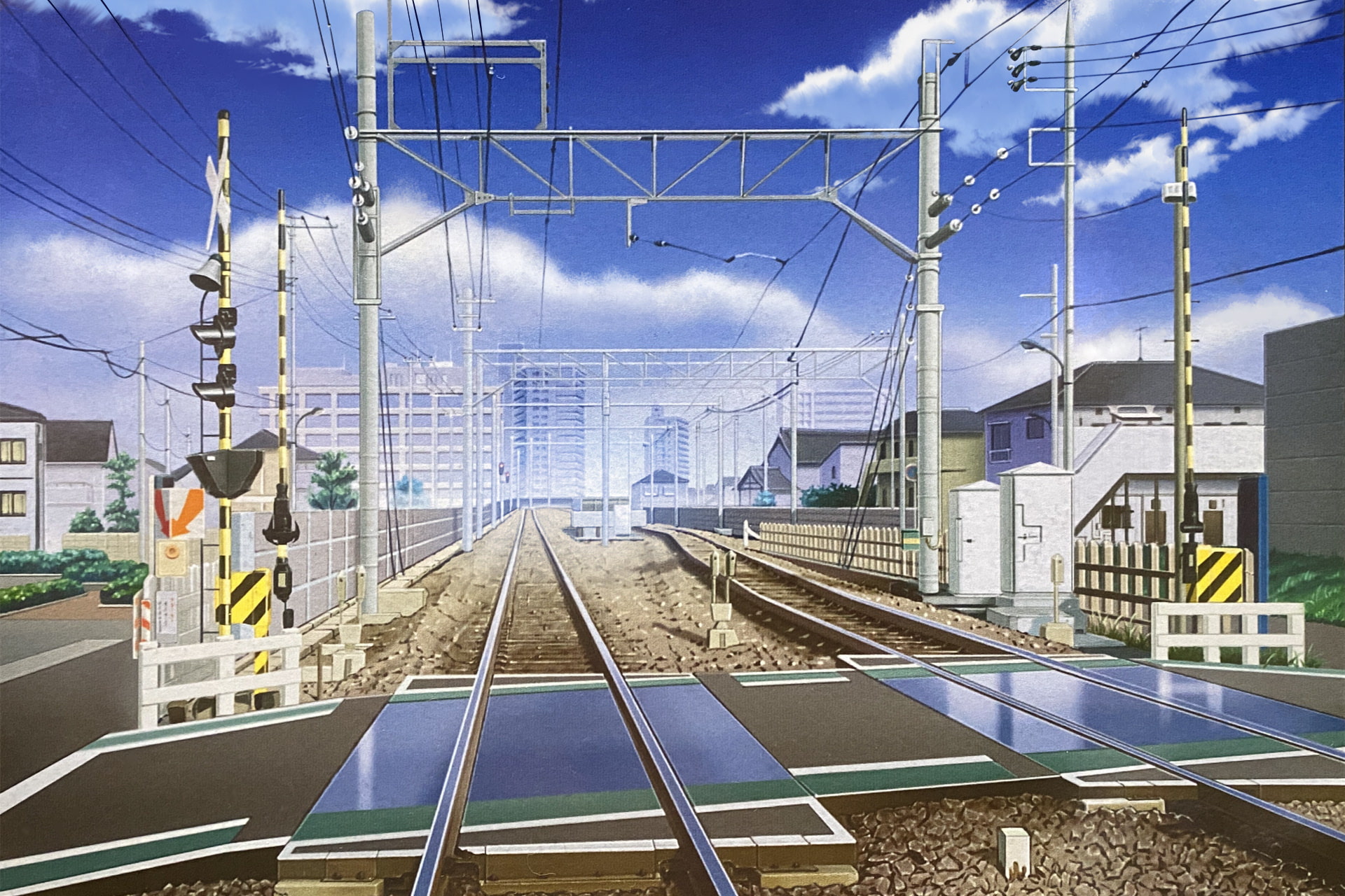 単品5種背景素材v32踏切