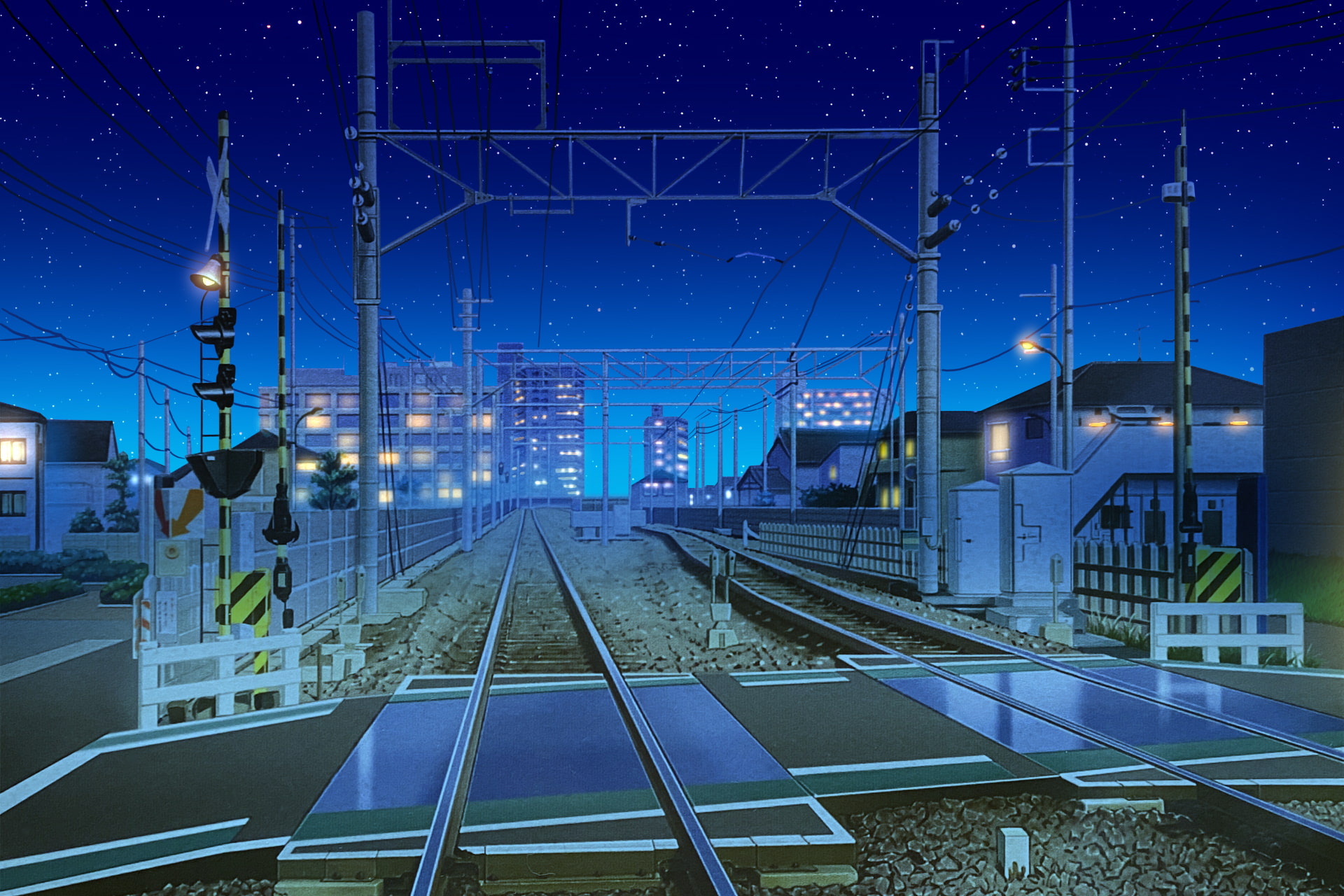 単品5種背景素材v32踏切