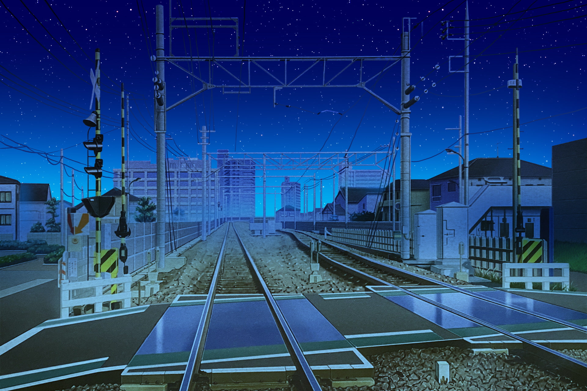 単品5種背景素材v32踏切