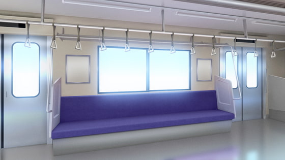 単品5種背景素材v33電車内