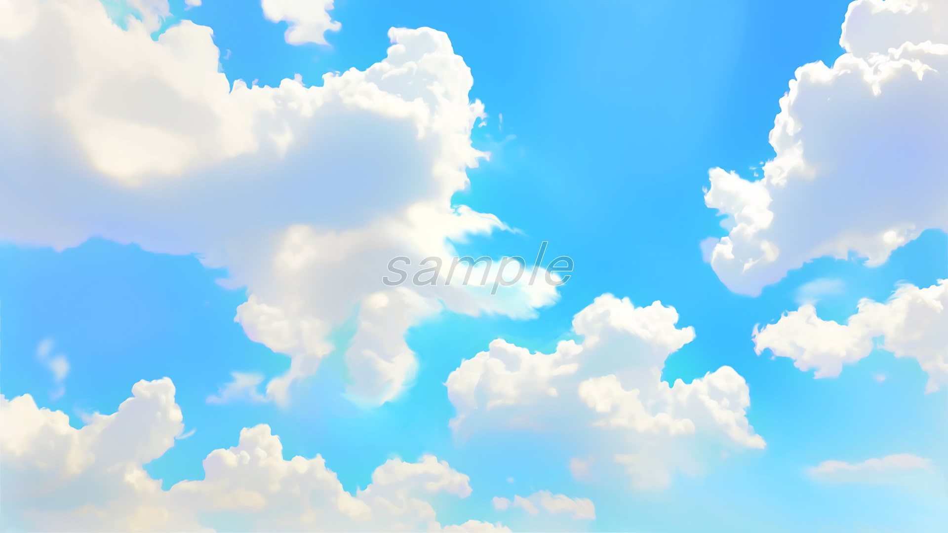 イラスト「空、雲」背景素材集<35枚セット>