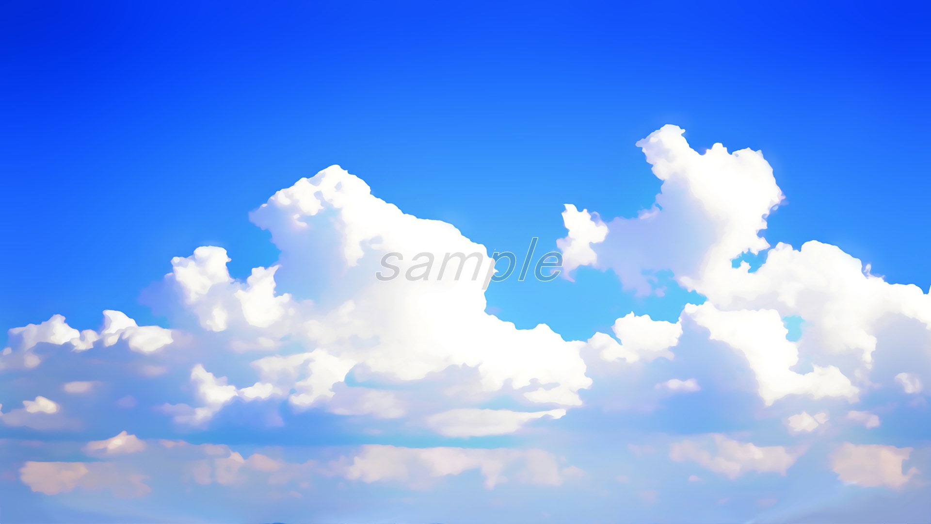 イラスト「空、雲」背景素材集<35枚セット>