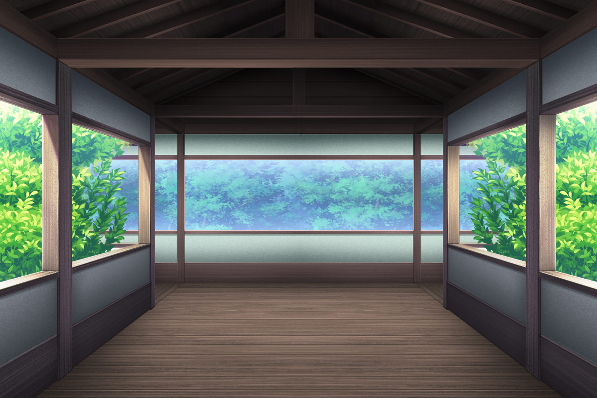 単品5種背景素材v40渡り廊下