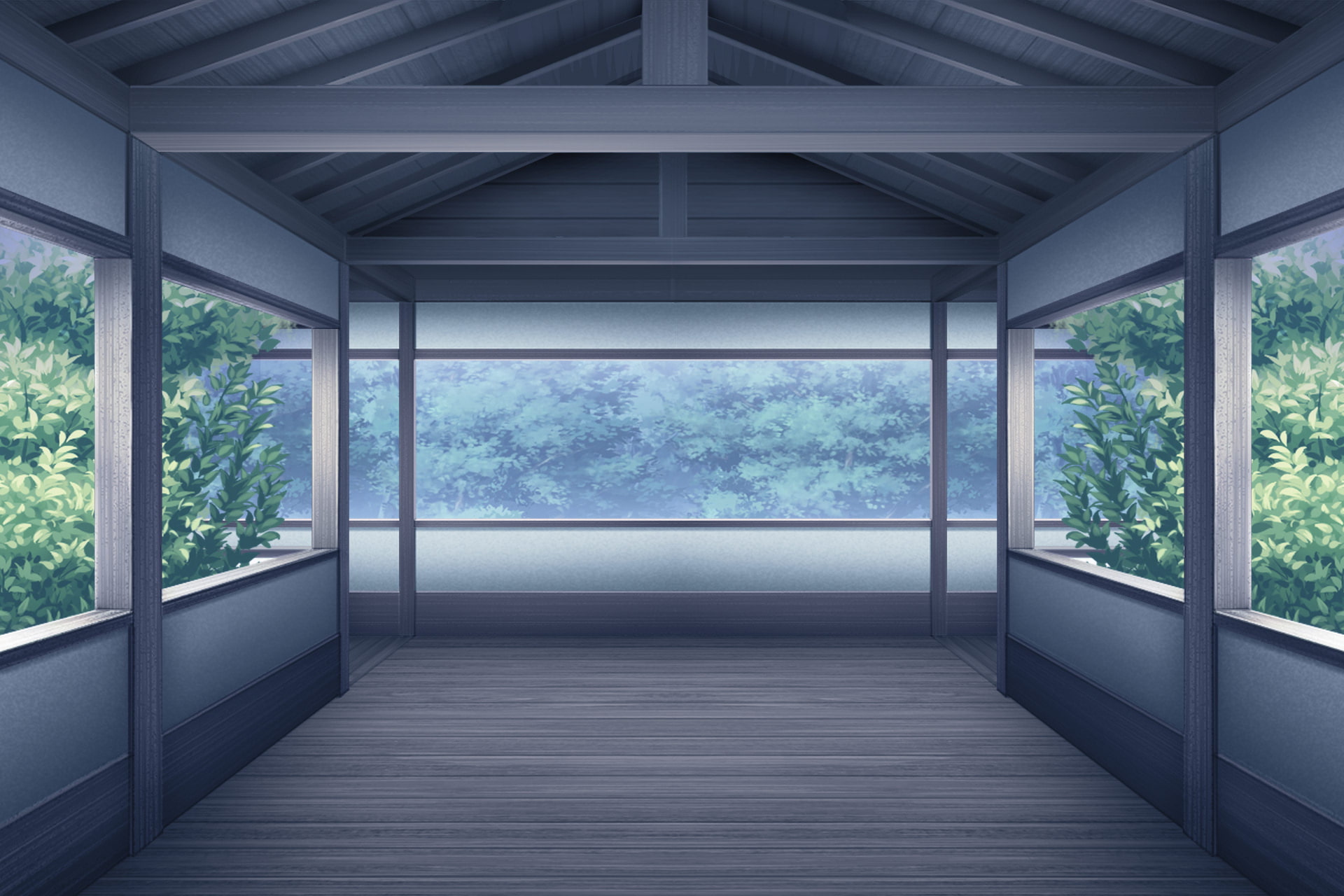 単品5種背景素材v40渡り廊下